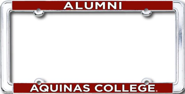 Aquinas College Alumni Thin Dome License Plate Frame
